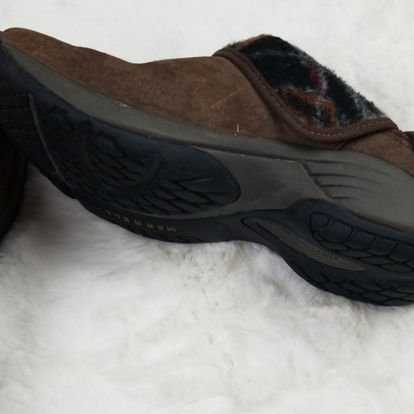Merrell Brown Suede Clogs - Picture 5 of 8